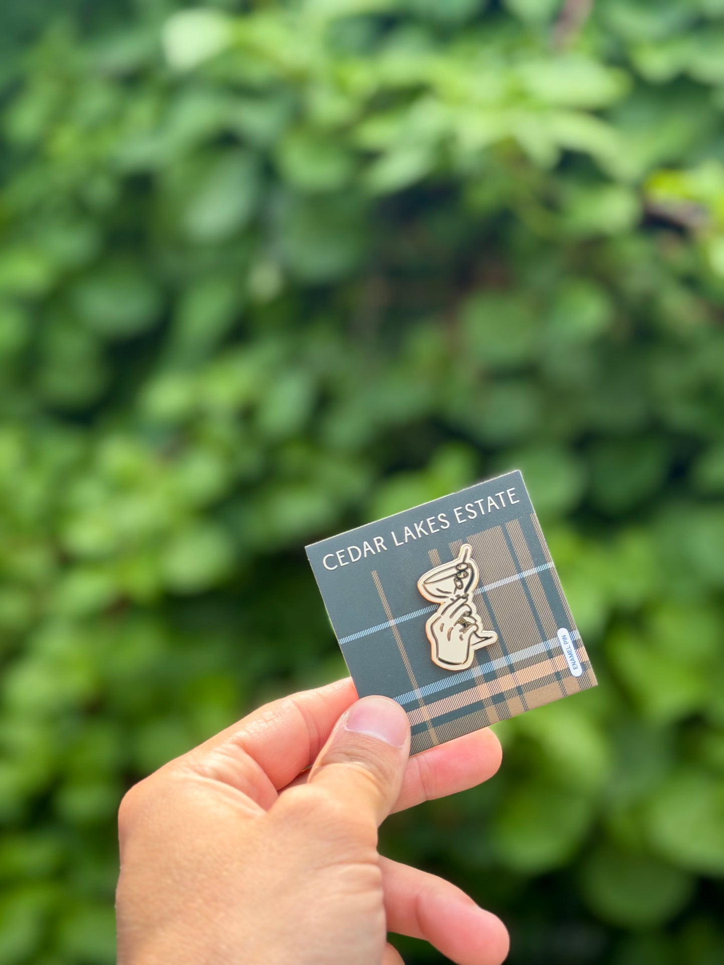 Coupe Glass Enamel Pin