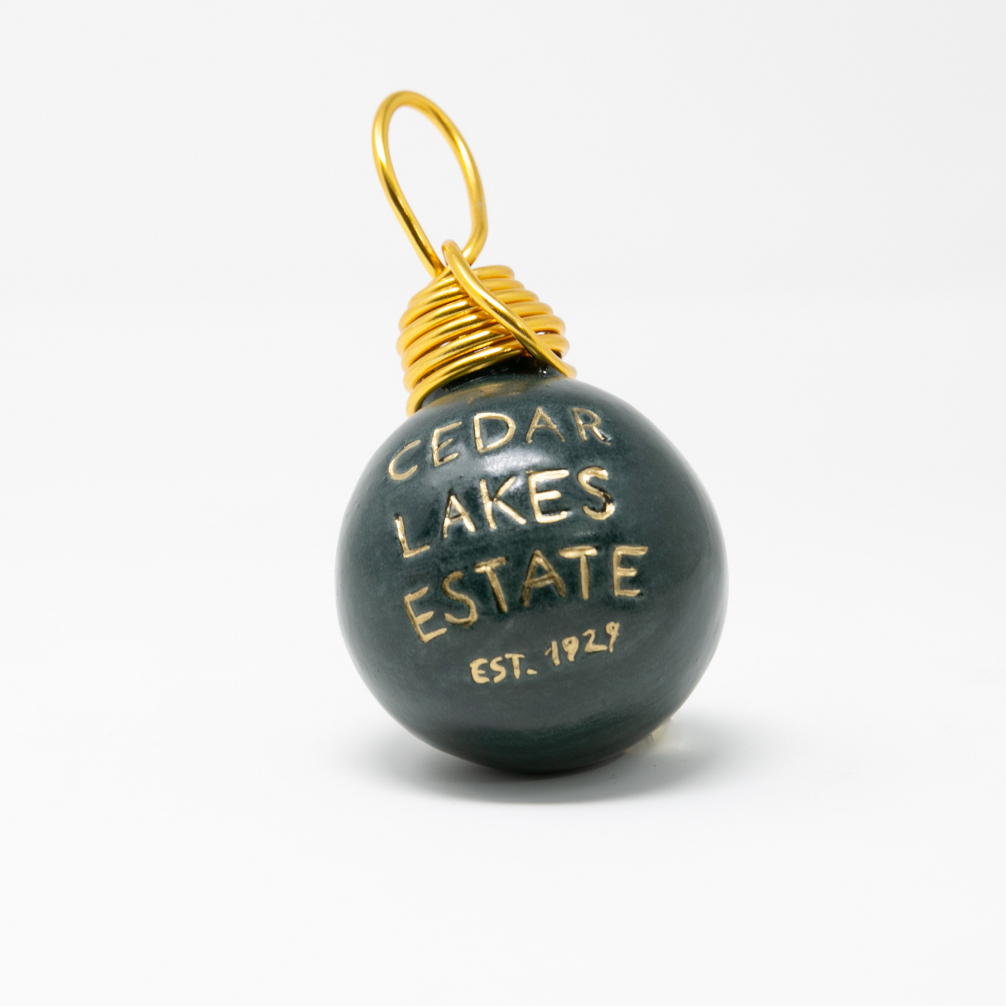 Ceramic Cedar Lakes Estate Ornament