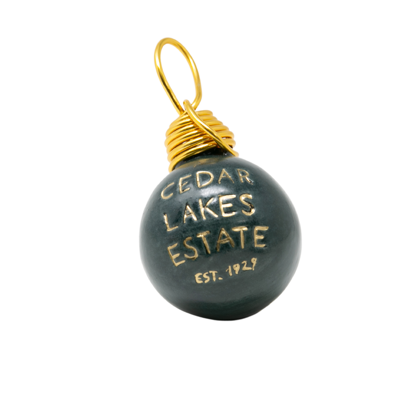 Ceramic Cedar Lakes Estate Ornament