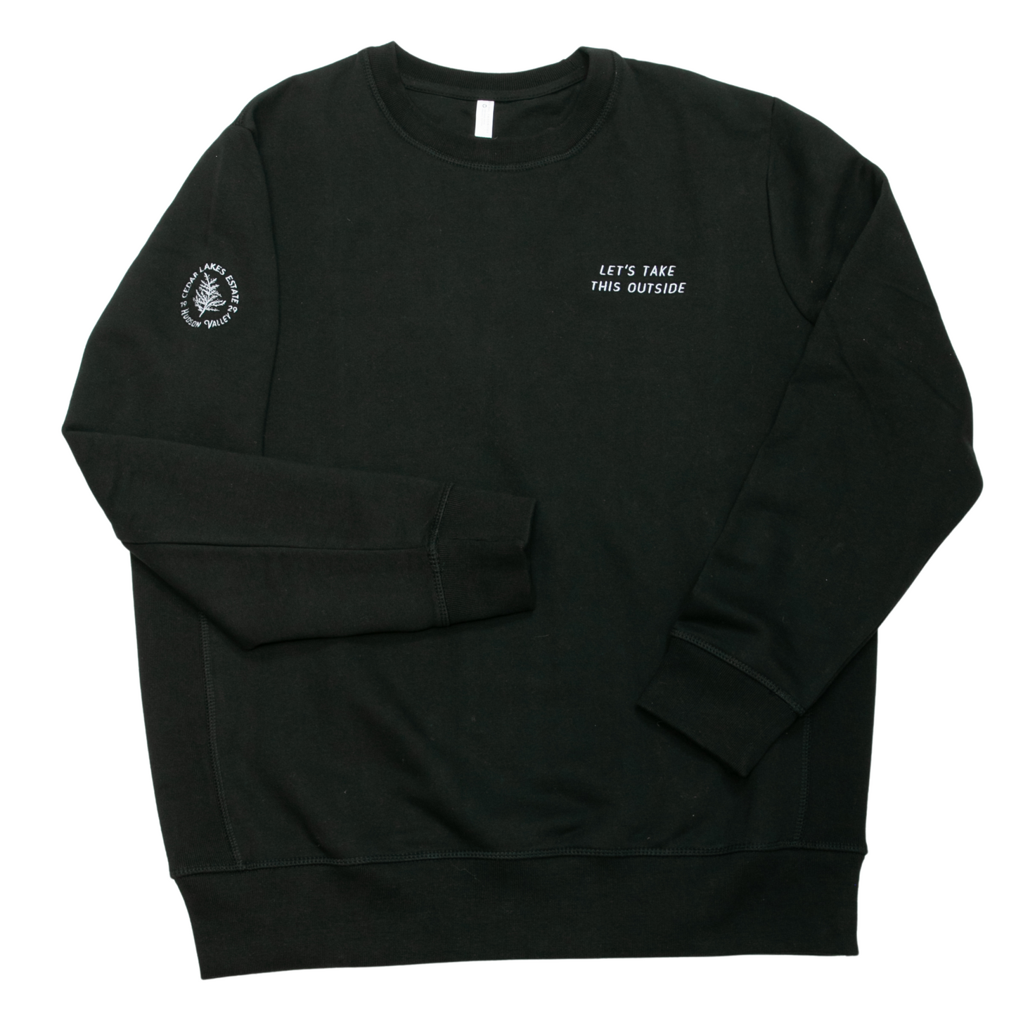 "Let's Take This Outside" Organic Cotton Crewneck