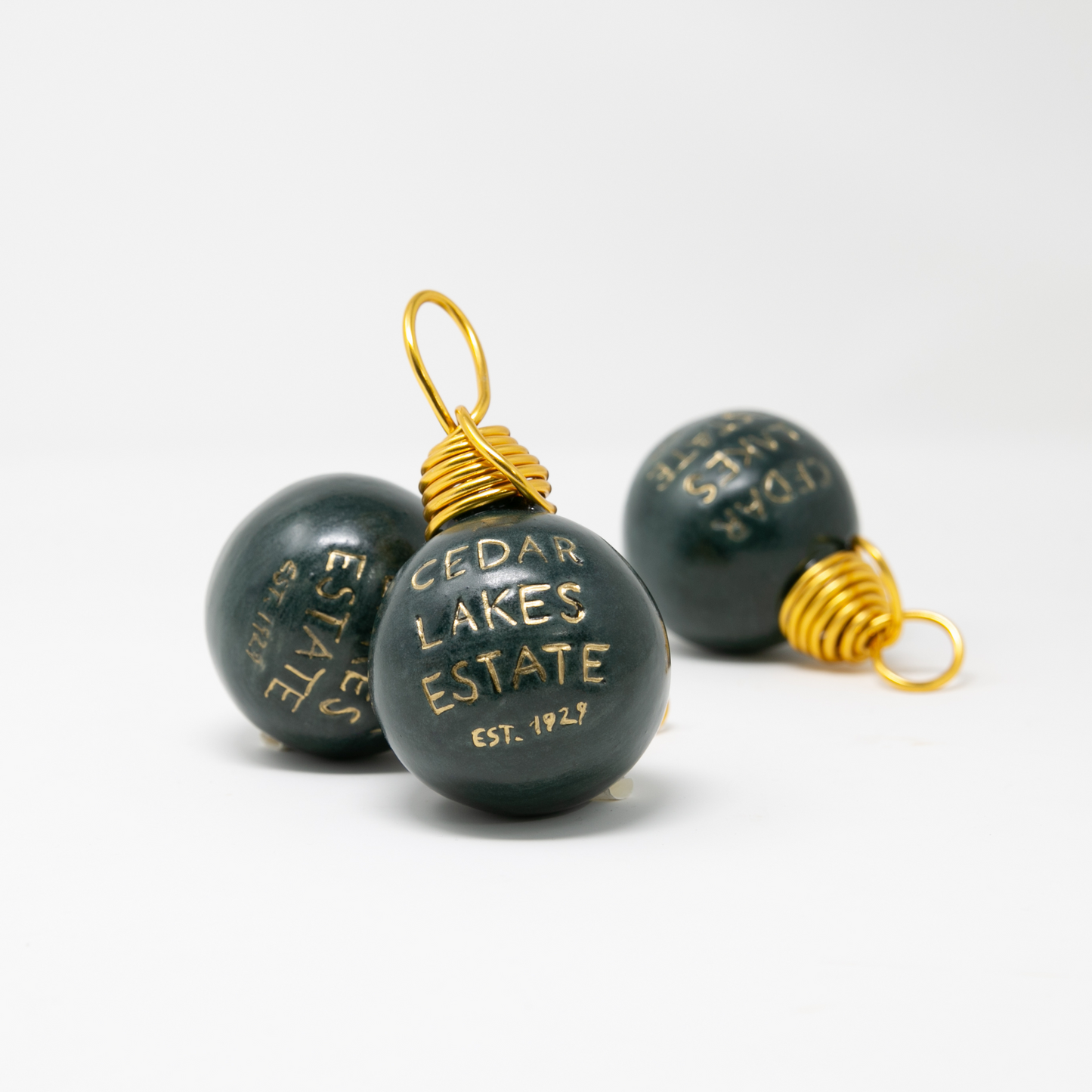 Ceramic Cedar Lakes Estate Ornament