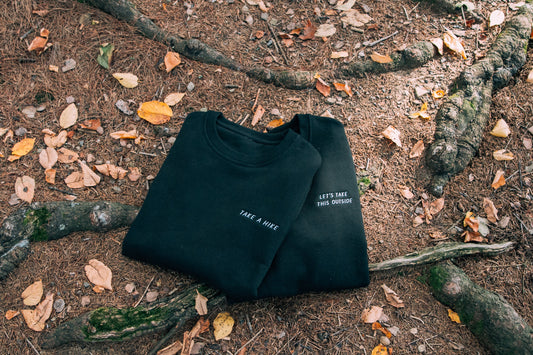 "Let's Take This Outside" Organic Cotton Crewneck