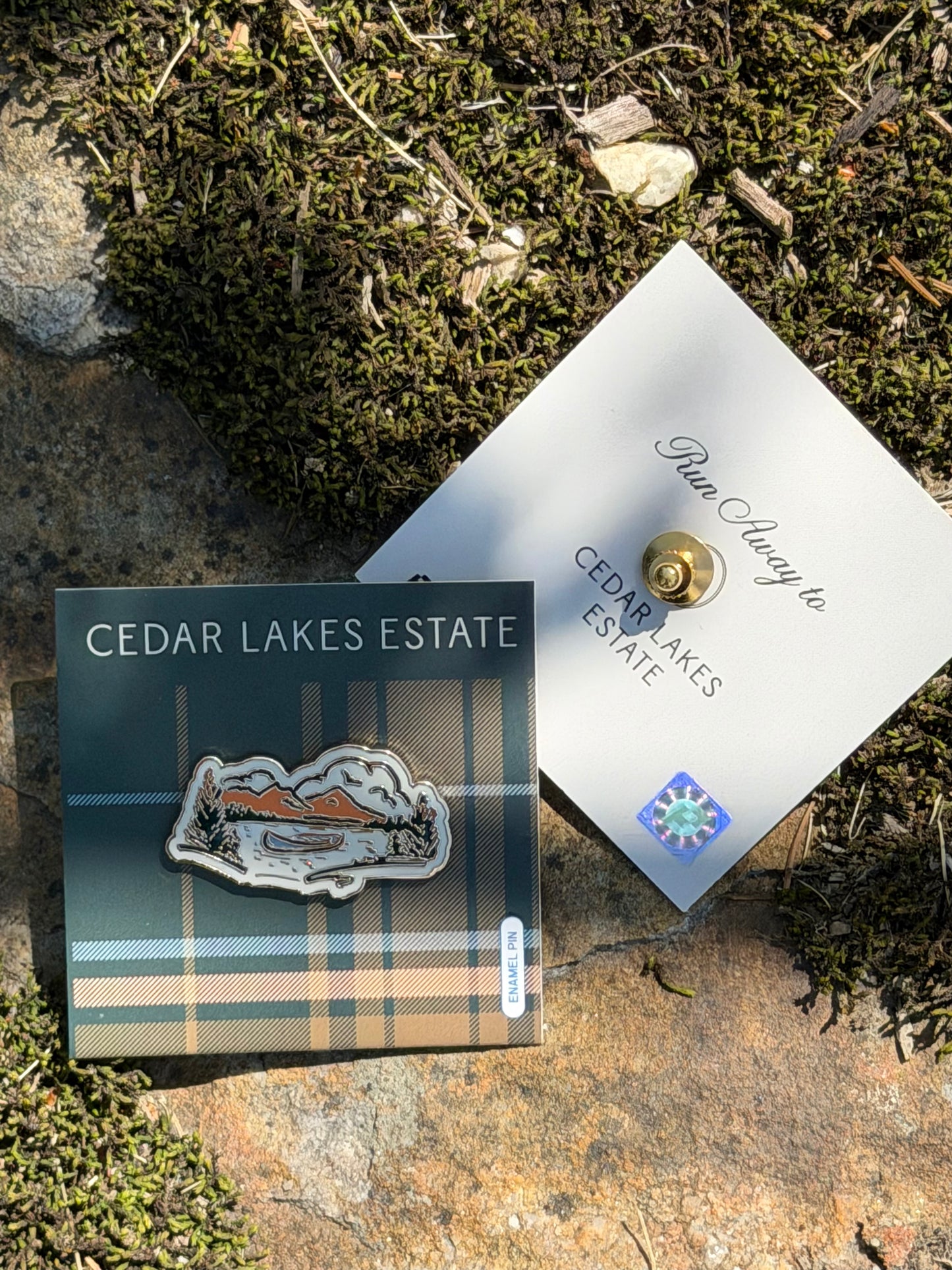 Lake Enamel Pin